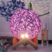 USB Interface Creative Sepak Takraw Decorative Moon Lamp_7