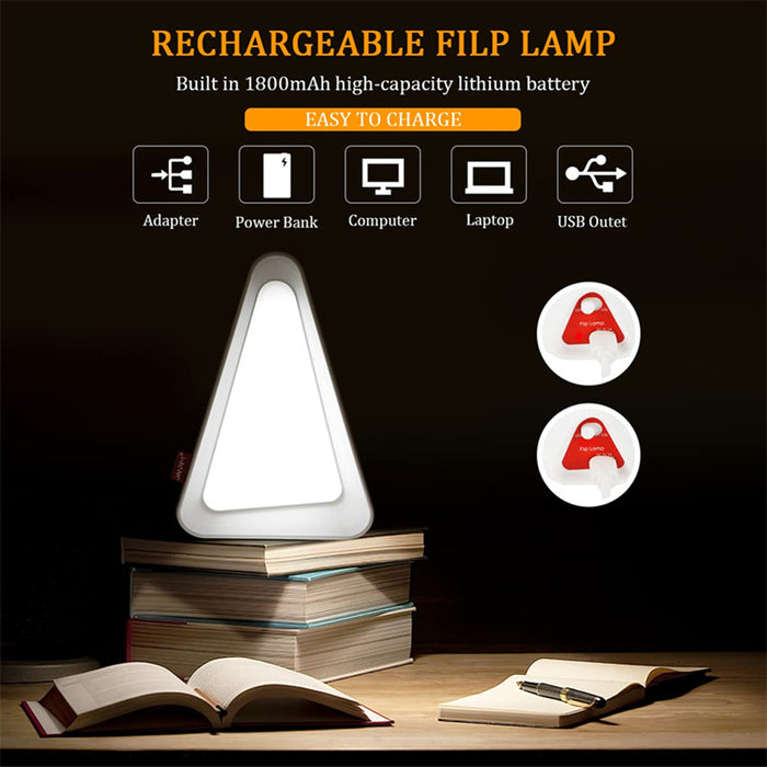 3 Light Setting LED Table and Night Flip Lamp- USB Charging_6