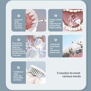 USB Rechargeable Water Type Dental Flosser No Water Tank_12