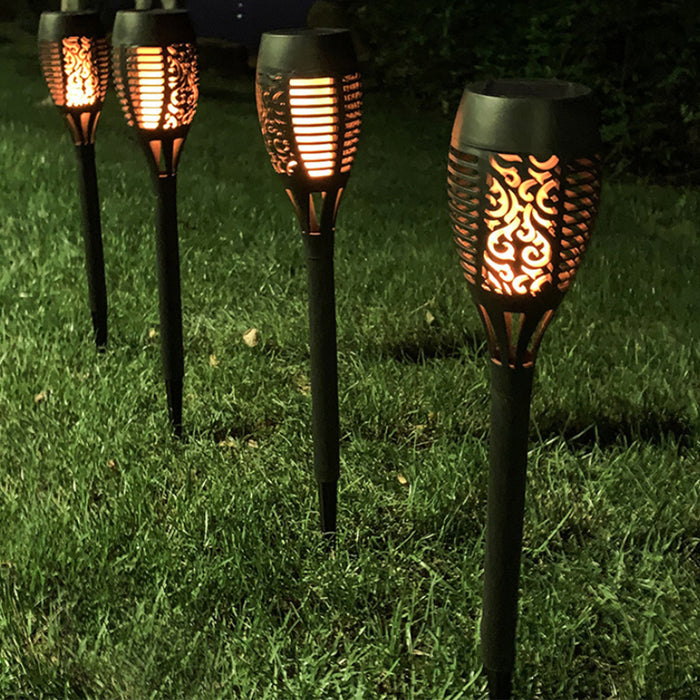 12 LED Light Solar Powered Flame Torch Outdoor Decorative Light_6