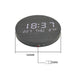 USB Plugged-in LED Luminous Number Wall Hanging Wood Clock_9