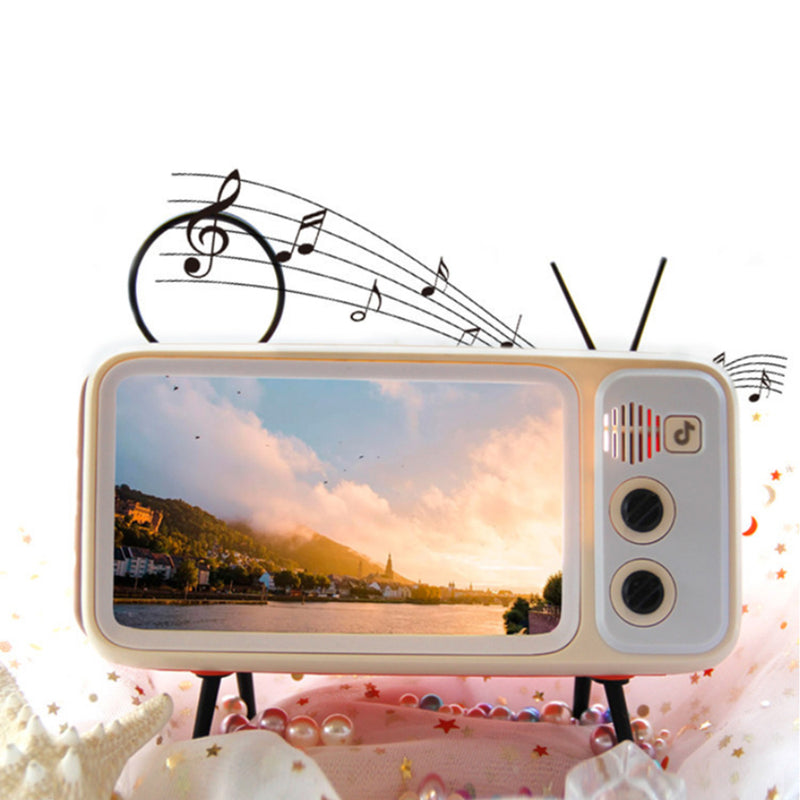 Creative Retro Vintage Mobile Phone Holder and Wireless Speaker_4