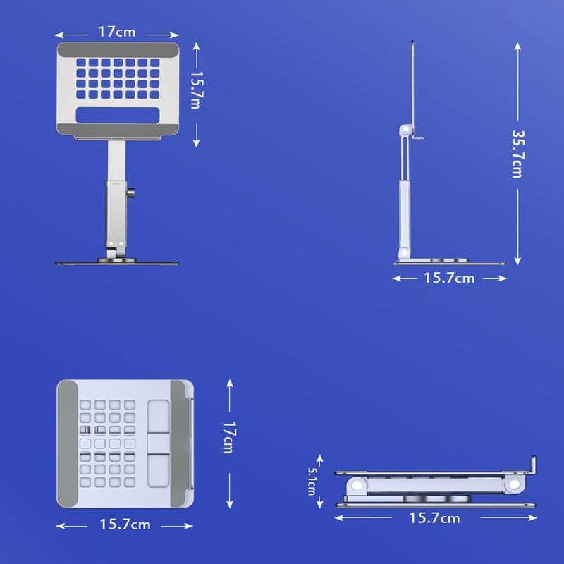 Aluminum Multi-Angle Portable and Adjustable Tablet Holder_10