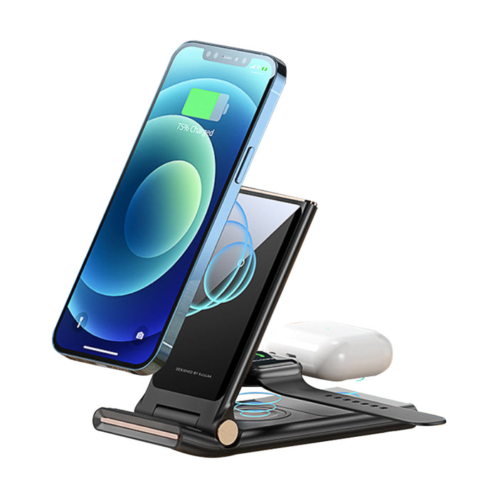 15W 3-in-1 Wireless Fast Charger for QI Devices- Type C Interface_7