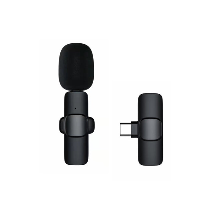 Rechargeable Wireless Mini Plugged-in Microphone Lapel with Clip_10