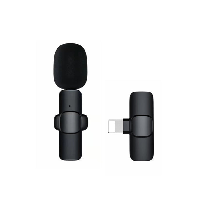 Rechargeable Wireless Mini Plugged-in Microphone Lapel with Clip_11
