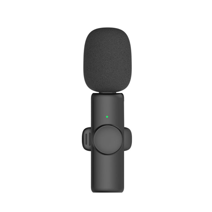 Rechargeable Wireless Mini Plugged-in Microphone Lapel with Clip_12