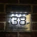 DIY Solar Powered Modern House Stainless Steel Sign Number_6