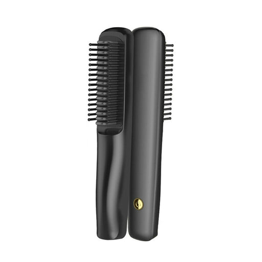 USB Rechargeable Ionic Hair Brush Hair Straightening Tool_5