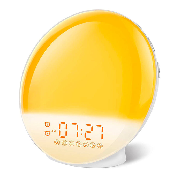 Plugged-in Wake Up Sunrise Simulation Alarm Clock for Kids_3