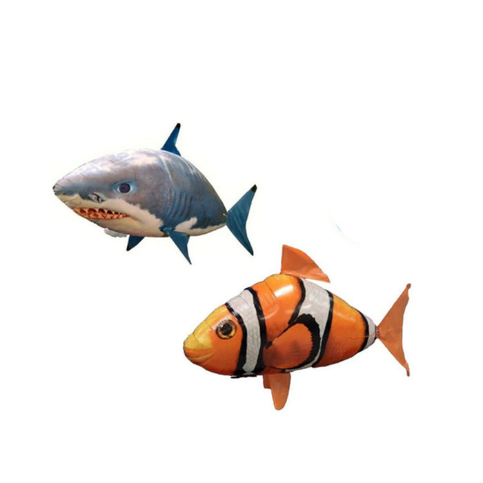 Inflatable Remote Controlled Flying Fish Toy - Battery Operated ...
