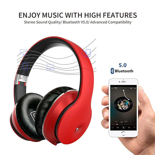 USB Rechargeable Adjustable Wireless Stereo Over Ear Headset_1