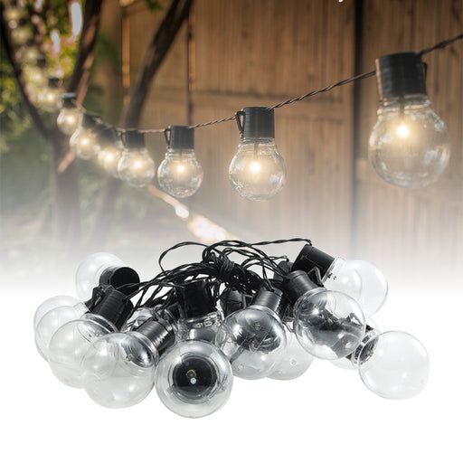 LED Outdoor Garden Solar Powered String Lights Plug-in Balls Decor_0