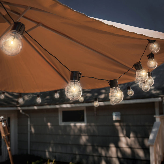 LED Outdoor Garden Solar Powered String Lights Plug-in Balls Decor_5