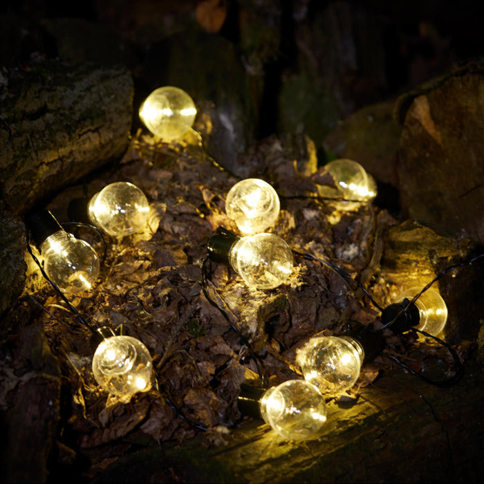 LED Outdoor Garden Solar Powered String Lights Plug-in Balls Decor_8