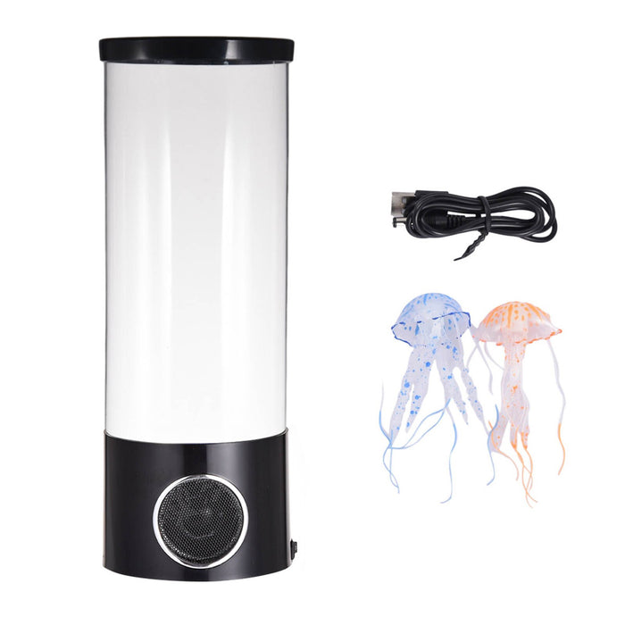 USB Interface Swimming Jellyfish LED Colored Mood Night Lamp_7