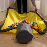 2-in-1 Collapsible Kid’s Play Mat and Toy Storage Organizer_2