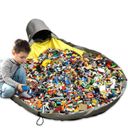 2-in-1 Collapsible Kid’s Play Mat and Toy Storage Organizer_3