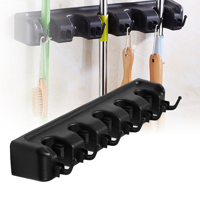 Broom Holder Cleaning and Gardening Tools Vertical Organizer_0