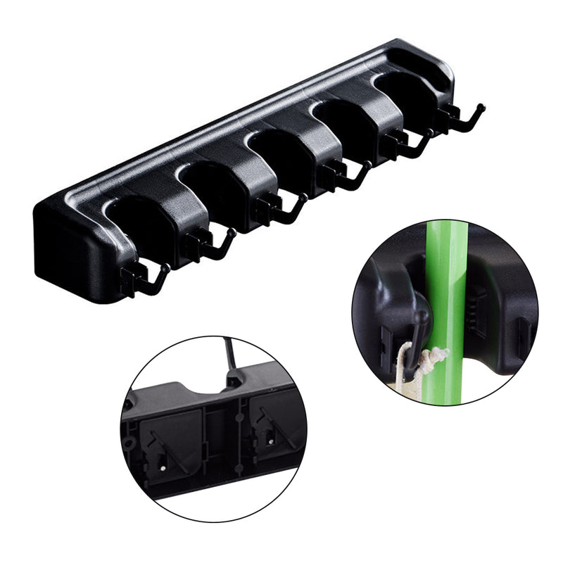 Broom Holder Cleaning and Gardening Tools Vertical Organizer_4