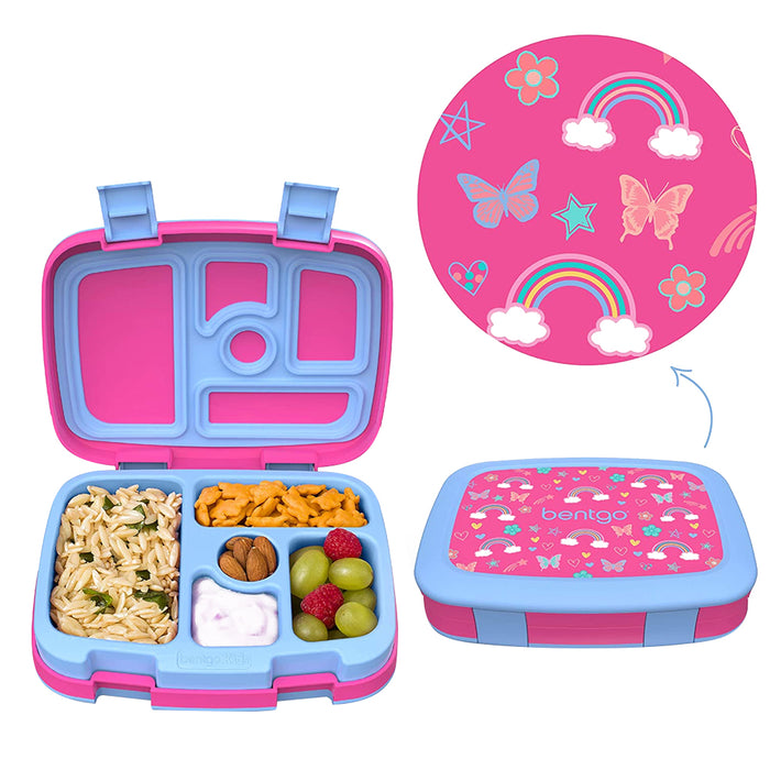 Leak Proof 5 Compartment Bento Style Kid’s Printed Lunch Box_6