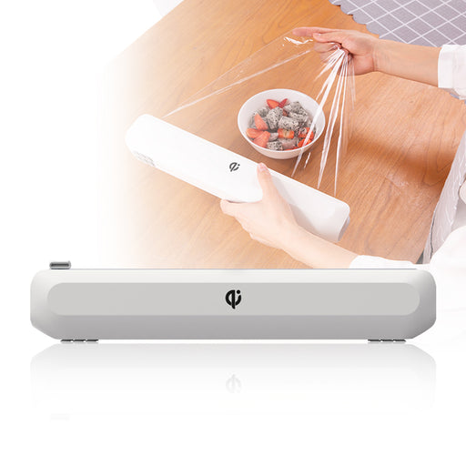 Plastic Wrap Dispenser Cling Film and Aluminum Foil Cutter With Suction Base_0