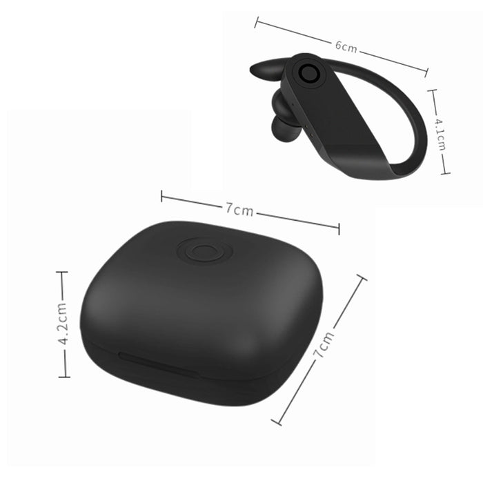 USB Charging TWS BT Ear Hook Headset and Charging Case_8