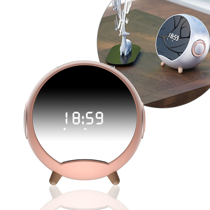 USB Charging BT Speaker Wireless Charger and Alarm Clock_0