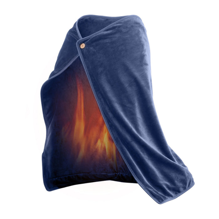 USB Interface 2-in-1 Heating Cushion Pad Blanket and Shawl_3