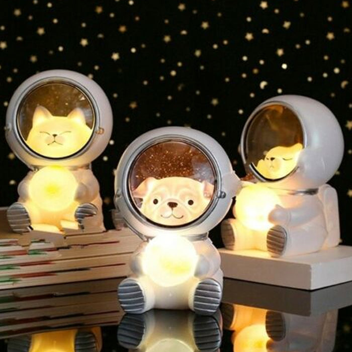Creative Pet Guardian Astronaut Lamp Galaxy Night Light_16