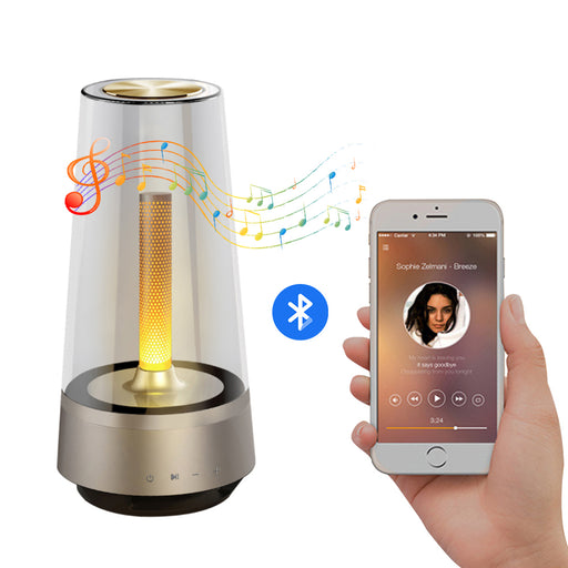 USB Rechargeable LED Night Candle Lamp and Bluetooth Speaker_0