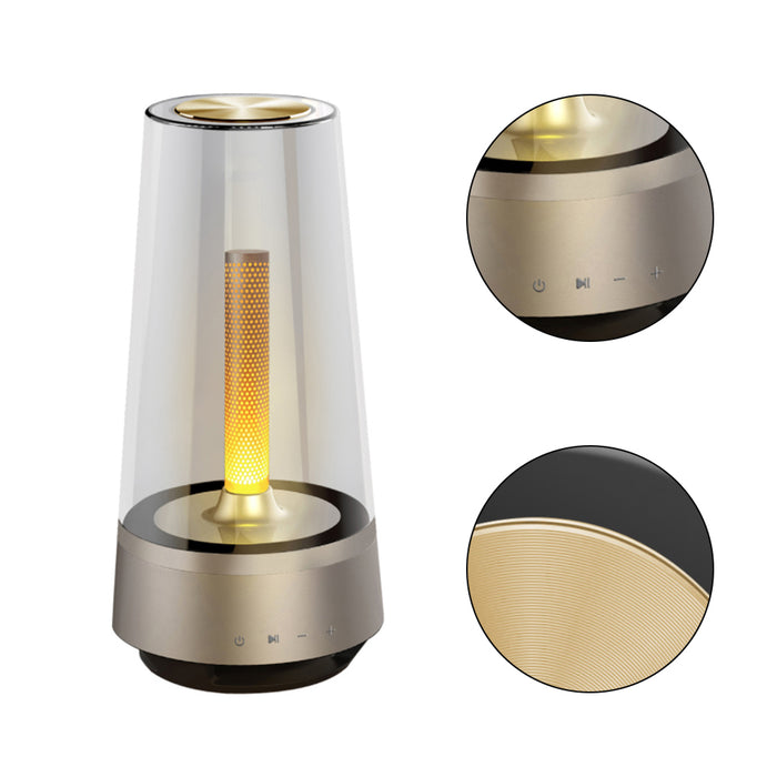 USB Rechargeable LED Night Candle Lamp and Bluetooth Speaker_7
