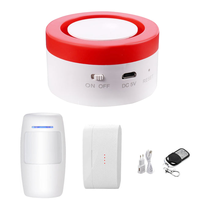 USB Plugged-in Door and Window Infrared Sensor Alarm System_8