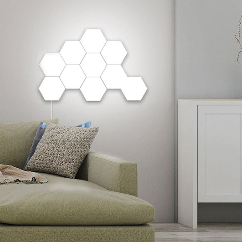 Hexagonal LED Wall Lights Geometric Lights APP- USB Plugged in_6