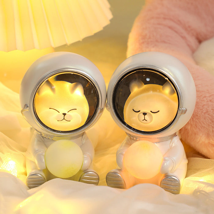 Creative Pet Guardian Astronaut Lamp Galaxy Night Light_6