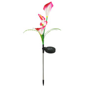 Solar Powered Calla Lily Garden Décor Flower Lights_2