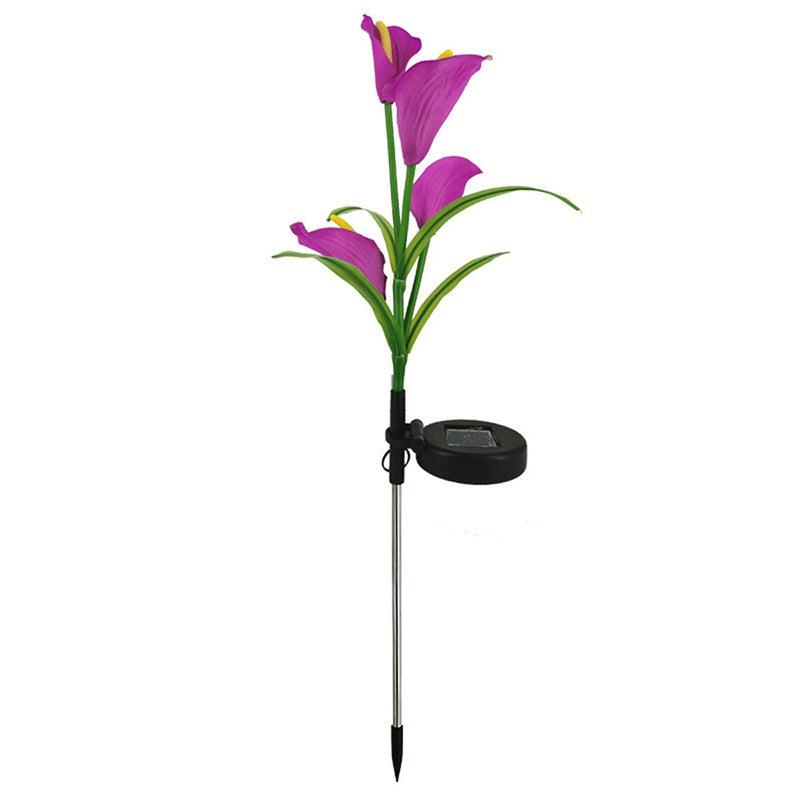 Solar Powered Calla Lily Garden Décor Flower Lights_4