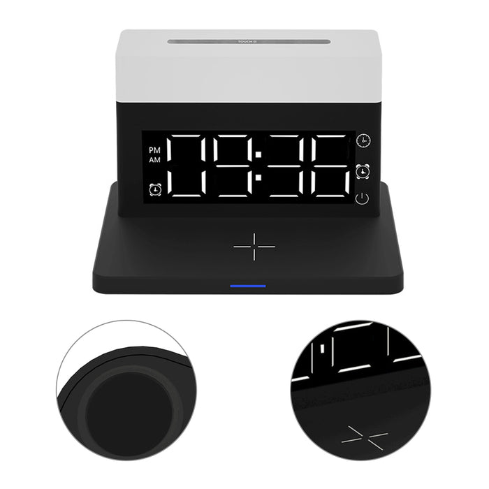 Multifunctional Wireless Charger with Clock and LED Light_2