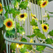 Solar Powered Decorative Sunflower LED String Fairy Lights_1