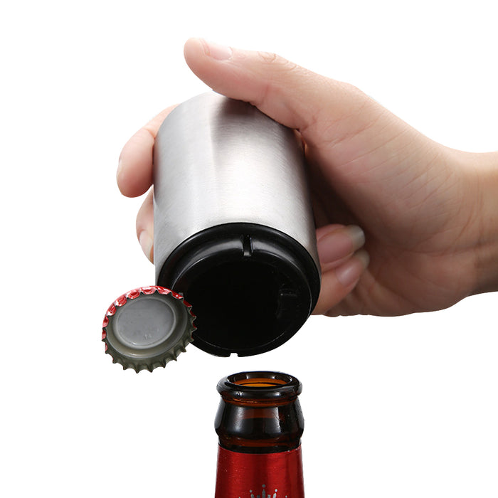 Stainless Steel Automatic Magnetic Bottle Cap Opener_4