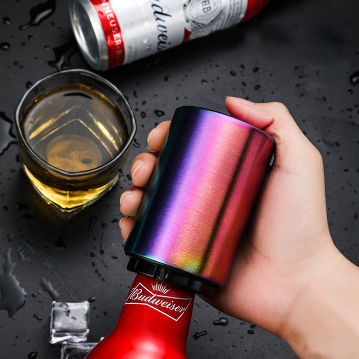Stainless Steel Automatic Magnetic Bottle Cap Opener_5