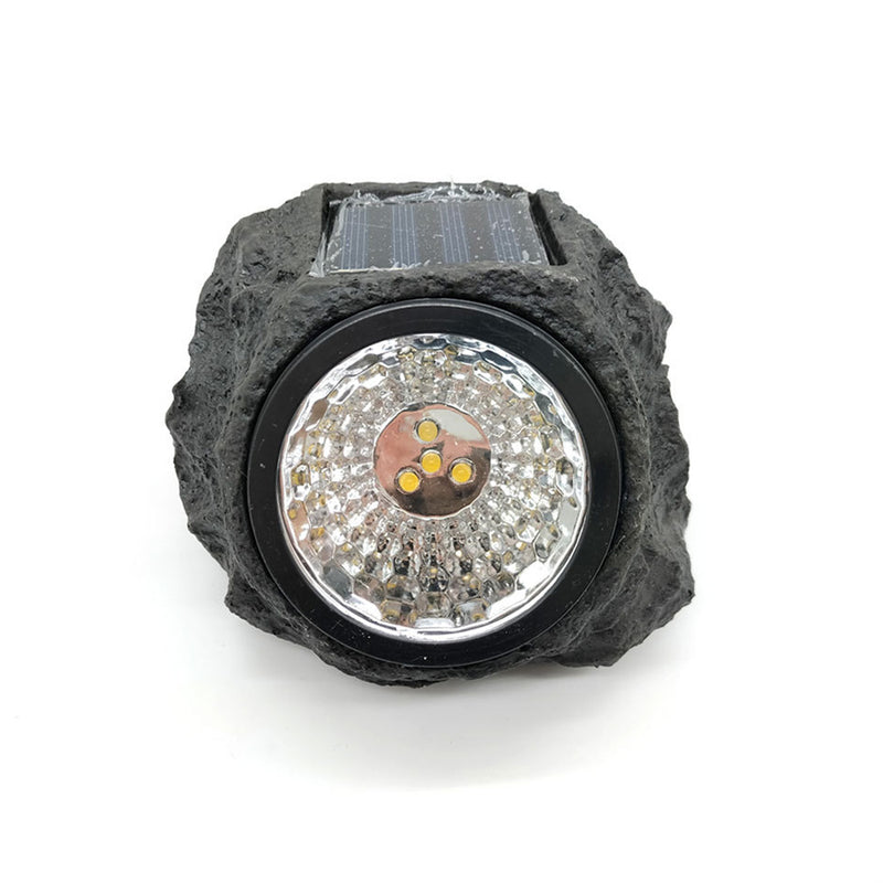 Solar Powered Outdoor Landscaping Granite Rock Lights_4