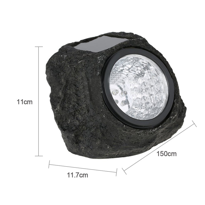 Solar Powered Outdoor Landscaping Granite Rock Lights_6