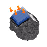 Solar Powered Outdoor Landscaping Granite Rock Lights_7