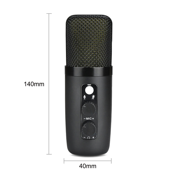 USB Condenser Microphone Set with RGB Lighting Effect_3