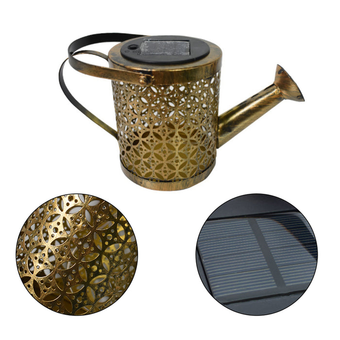 Solar Powered LED Watering Can String Light Outdoor Garden Décor_5