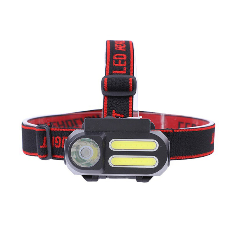 USB Rechargeable COB Head Mounted Outdoor Light Torch_1