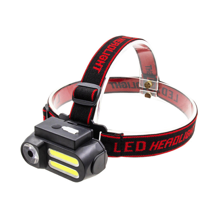 USB Rechargeable COB Head Mounted Outdoor Light Torch_3
