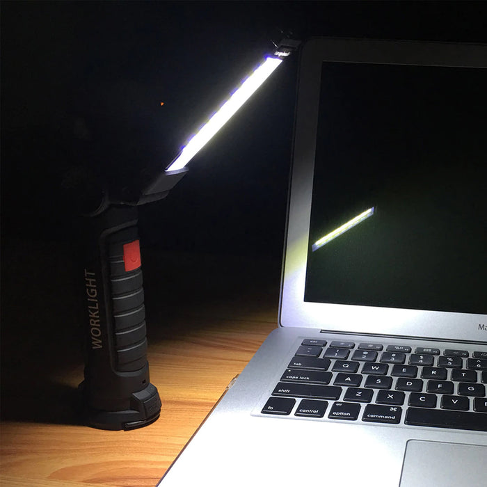USB Rechargeable COB LED Work Light with Magnetic Base_4