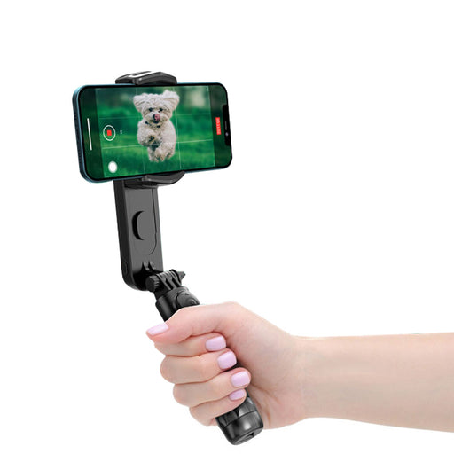USB Rechargeable Handheld Mobile Stabilizer BT Selfie Stick_5